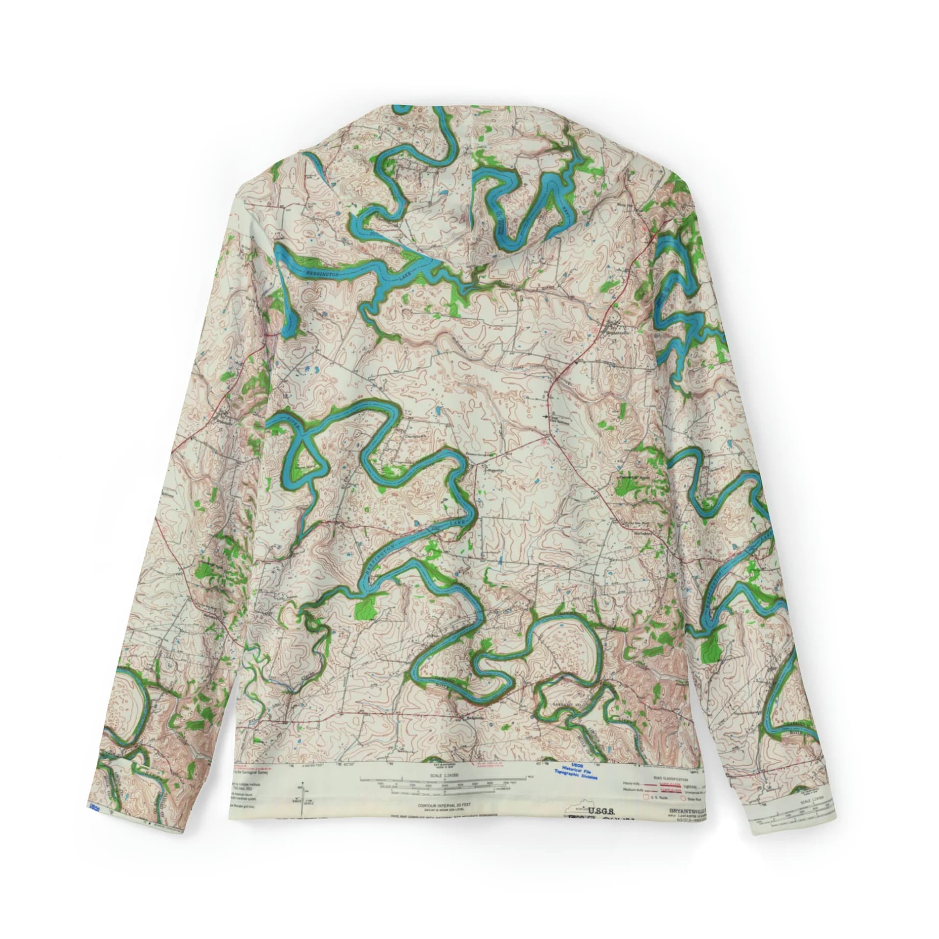 Topographic Contour Hoodie